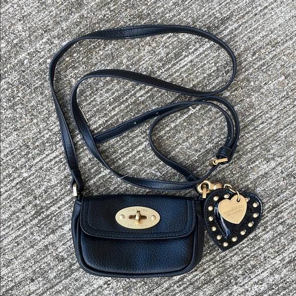 Mulberry for Target Mini Bag Wallet Crossbody Shoulder Purse Gold Black - Picture 1 of 5